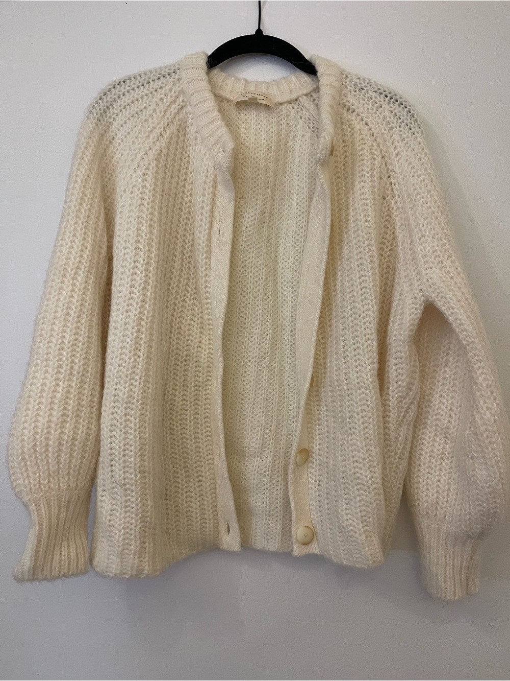 Sezane Emile Cardigan in Ecru - Medium